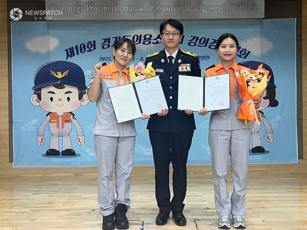 ▲동탄여대 심폐소생술 분야 최우수 / 사진제공=화성소방서