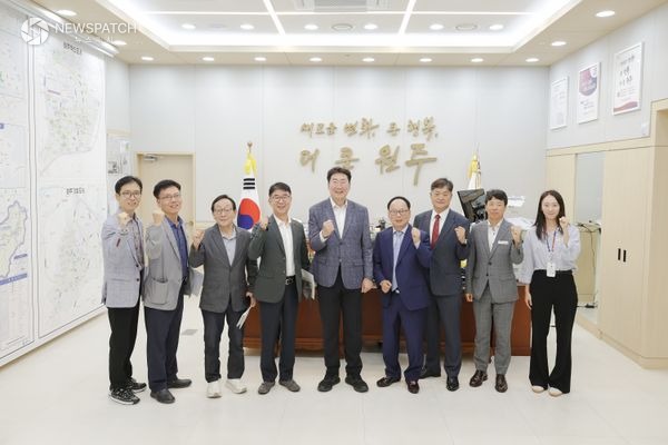 ▲산업단지 운영협의회 회장단과 간담회 / 사진제공=원주시