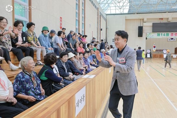 ▲제14회 경로당 단합체육대회 / 사진제공=군포시