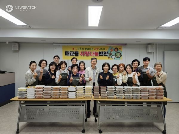 ▲수원시 팔달구 매교동 관내 음식점 5개소 사랑의 반찬 나눔 / 사진제공=수원시 팔달구 