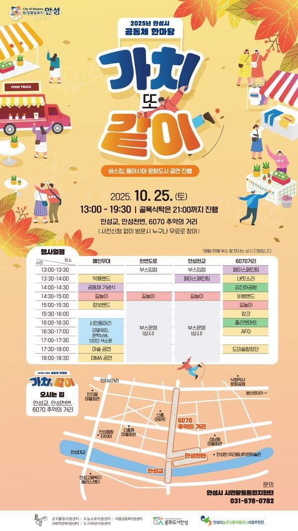 ▲2025 안성시 공동체 한마당 '가치 또 같이' / 포스터제공=안성시