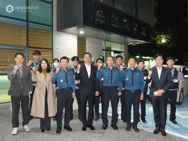 ▲온천지구대 격려 방문