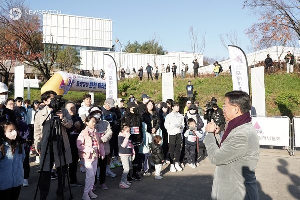 ▲신상진 성남시장, 물빛정원 탄천 마라톤대회 / 사진제공=성남시