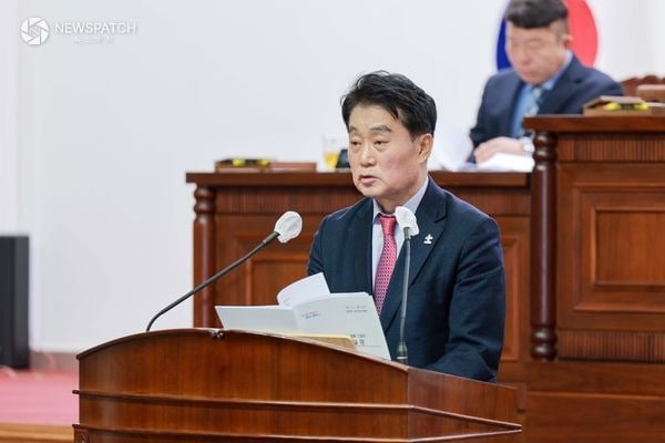 ▲하은호 군포시장 시정연설