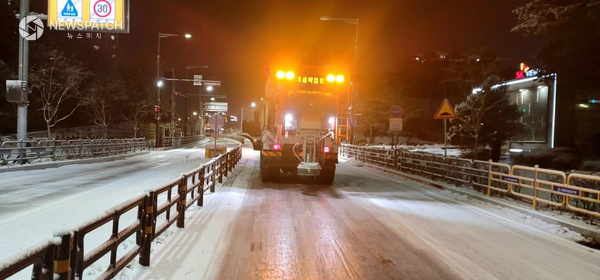 ▲ 도로제설 현장