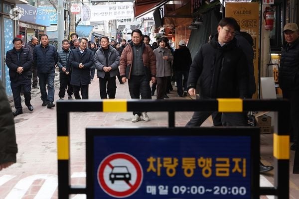 ▲부천제일시장 피해수습현장 점검