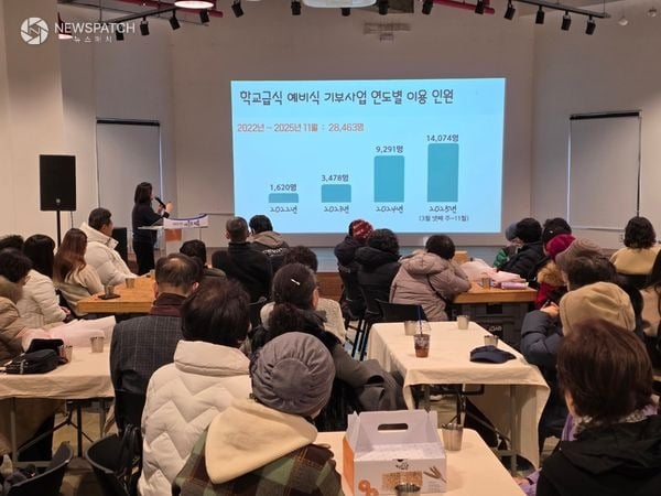 ▲학교급식 예비식 기부사업 연말 간담회