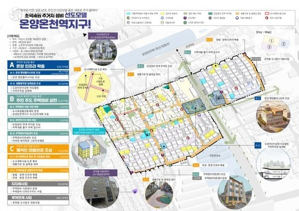 ▲온양2동 온양온천역지구 구상도.