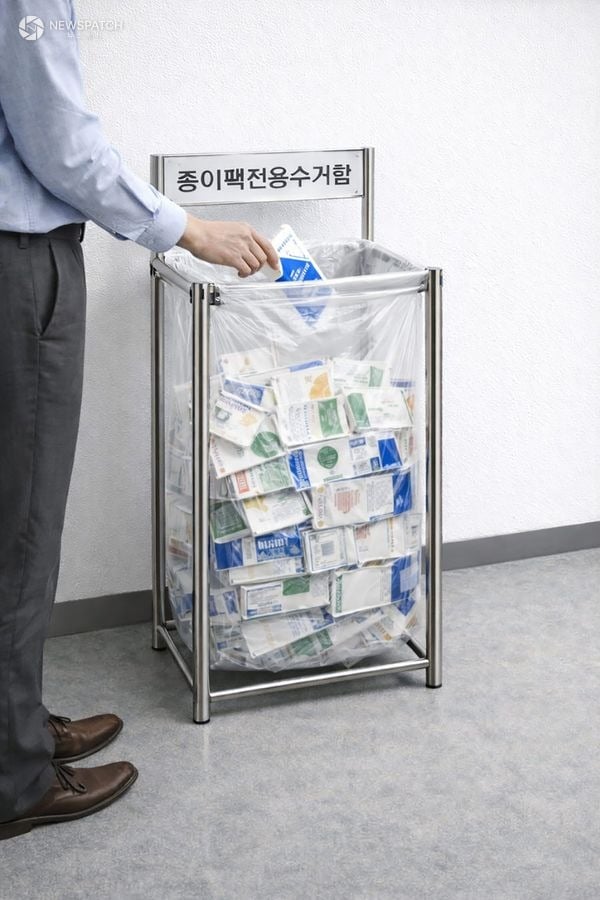 ▲성남시 종이팩 전용 수거함 AI 생성 이미지