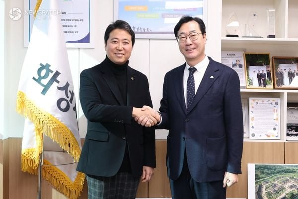 ▲정명근 화성특례시장이 최고조 주한 가나 공화국 대사