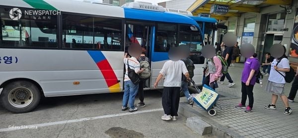 ▲진천버스터미널 승강장 