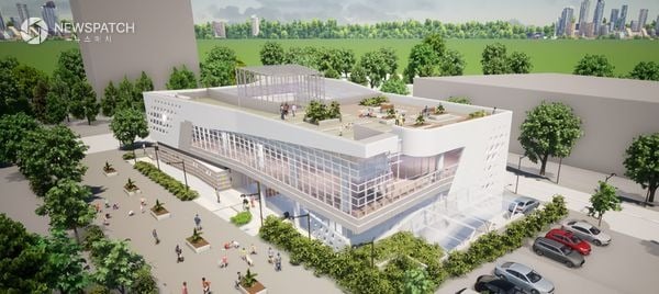 ▲ 7월 개관하는 성남시 판교대장도서관 조감도