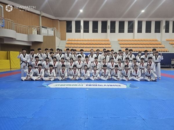 ▲고양시 태권도시범단, 강도 높은 동계 훈련 돌입