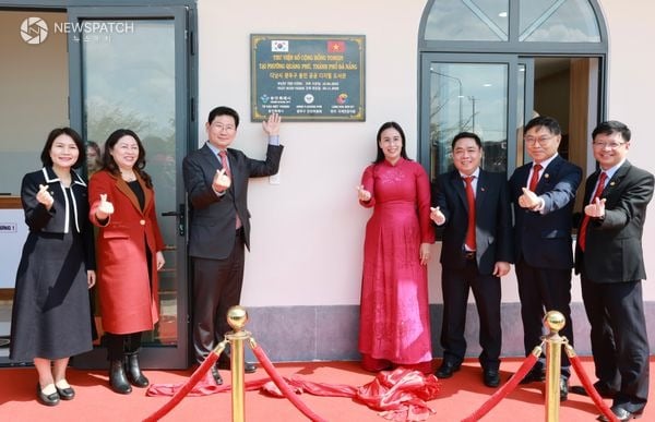 ▲ '다낭시 광푸구 용인 공공 디지털도서관’ 준공식 참석