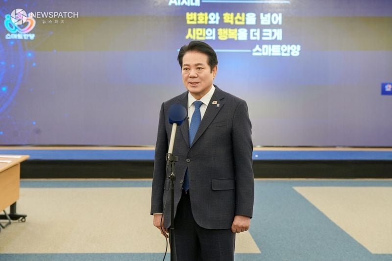 ▲최대호 안양시장, '2026년 신년 기자간담회' / 사진=뉴스패치