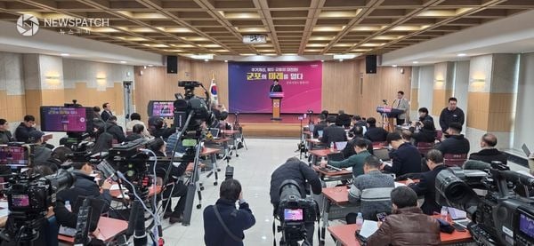 ▲하은호군포시장 신년기자간담회