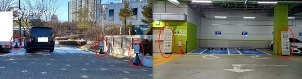 ▲ 장애인전용주차구역 위반 다발구역 홍보물 설치