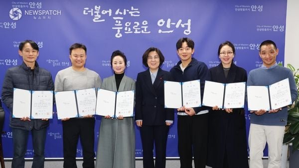 ▲남사당바우덕이 풍물단 상쇠 및 뜬쇠 위촉