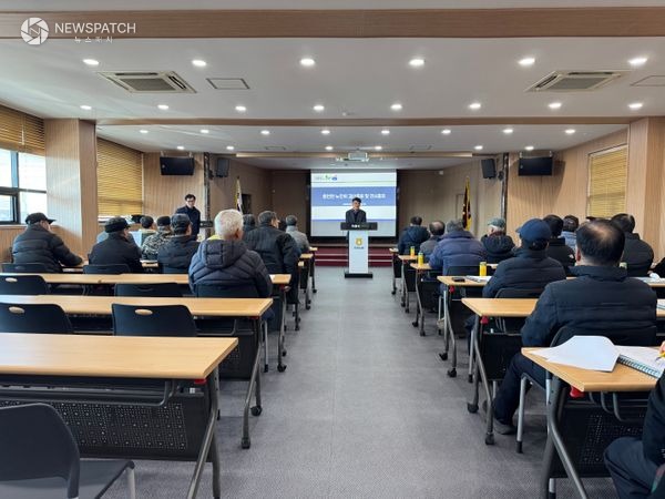 ▲흥천면 노인회 2026년 새해 노인 총회