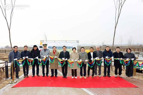 ▲이천시 죽당천 인공습지 조성사업 준공식