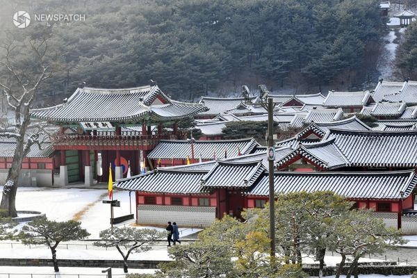 ▲화성행궁 설경