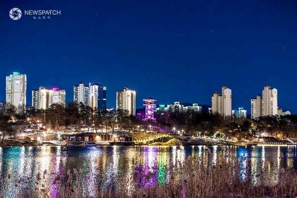 ▲광교호수공원 야경