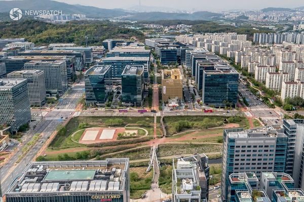 ▲성남시 판교 봇들저류지 전경