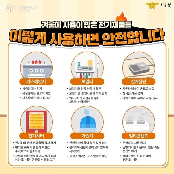 ▲전기화재 안전수칙