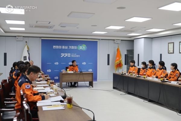 ▲구급대원 간담회