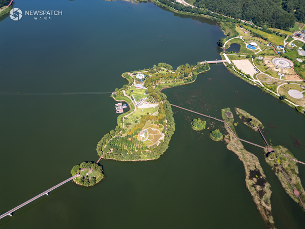 ▲파로호 한반도섬