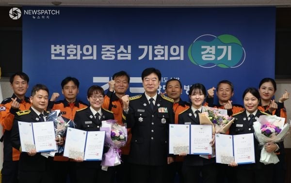 ▲광명소방서 모범공무원 표창 