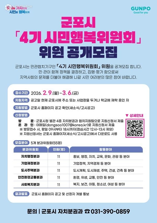 ▲군포시민행복위원모집