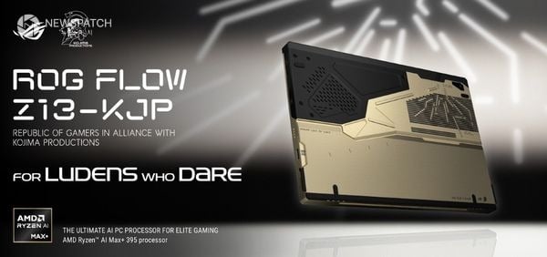 ▲에이수스가 코지마 프로덕션과 협업해 게이밍 노트북 ‘ROG Flow Z13-KJP’를 선보인다