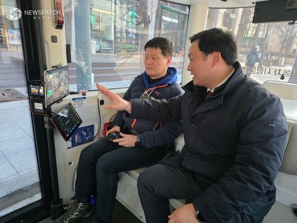 ▲고준호 도의원, 판교·서울 자율주행 현장 방문