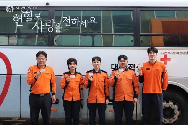 ▲화성소방서 헌혈릴레이 동참 / 사진제공=화성소방서