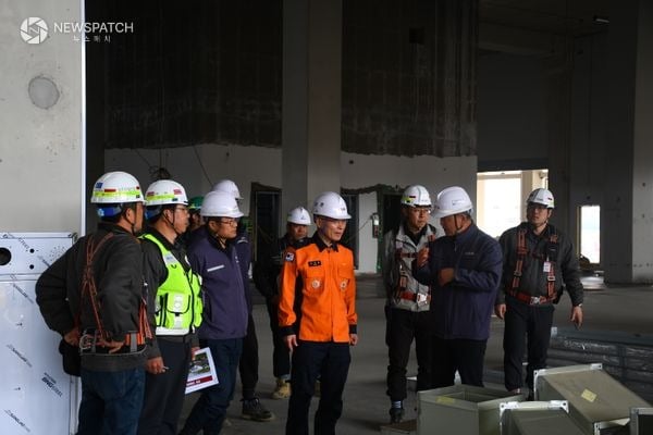 ▲덕우리 물류센터 현장 안전지도 / 사진제공=화성소방서