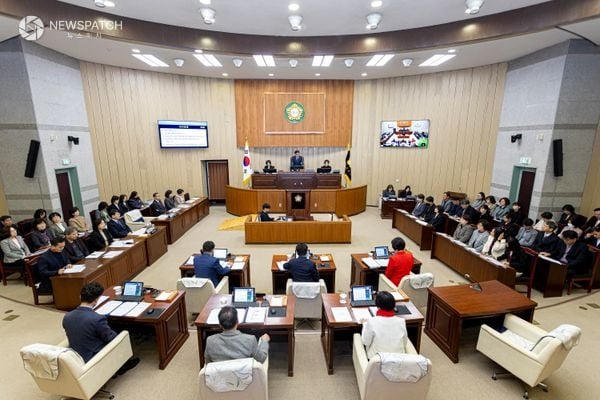 ▲ 제318회 임시회 제1차 본회의 / 사진=의왕시의회