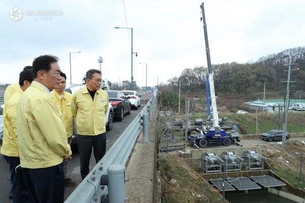 ▲ 평택시장 여름철 자연재난 대비 주요 방재시설 현장점검 / 사진=평택시