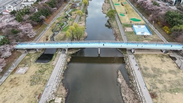 ▲ 황새울보도교 전경 / 사진=성남시