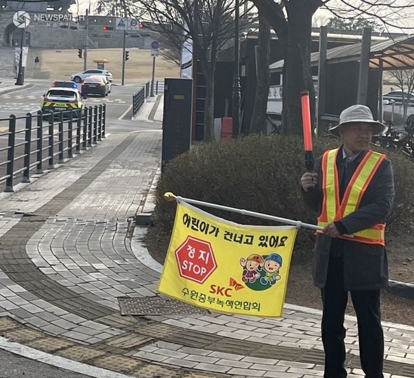▲등굣길 교통안전지도