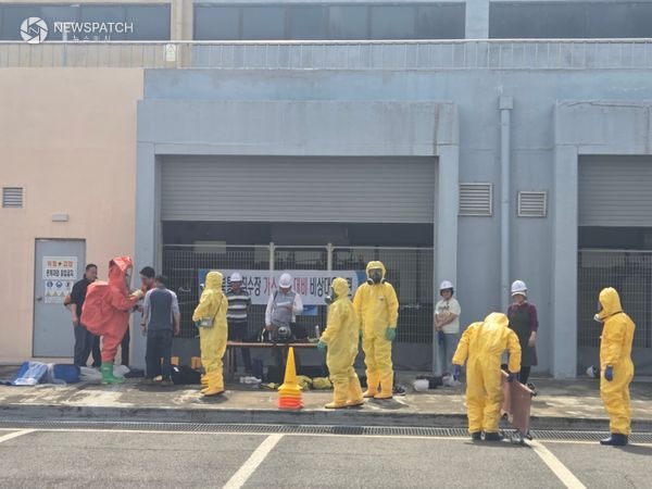 ▲ 화학사고 대비 합동 현장훈련 / 사진=남양주시