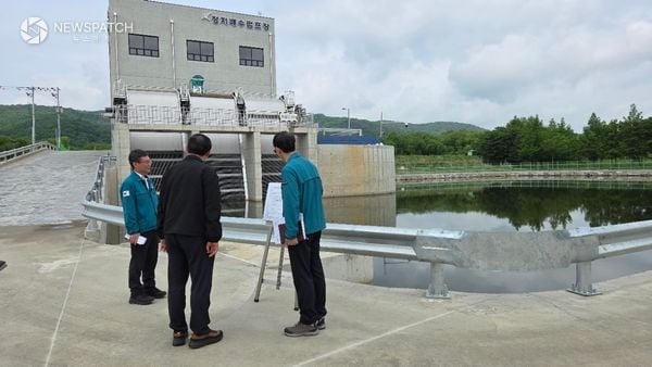 ▲ 여름철 자연재난 대책기간 앞두고 현장 점검 / 사진=광주시