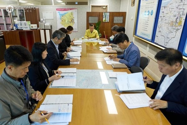 ▲ 제7차 긴급 경제상황 점검회의 / 사진=아산시
