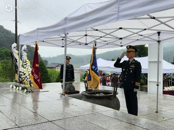 ▲ 용문산 대첩 75주년 전승기념 행사 / 사진=육군 제6사단
