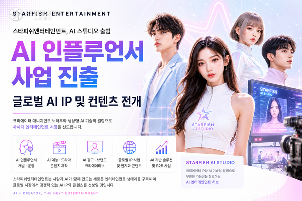▲ 스타피쉬 AI 스튜디오 출범