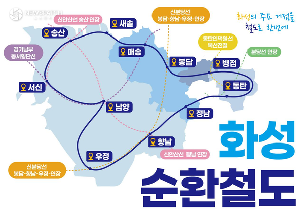 ▲ 화성 순환철도 가상노선도 / 사진=