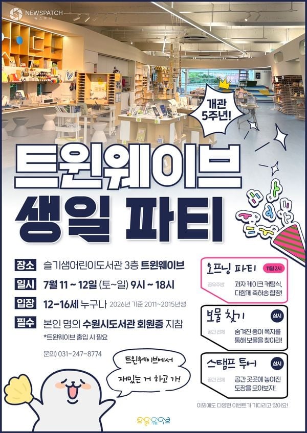 ▲트윈웨이브 생일파티 포스터