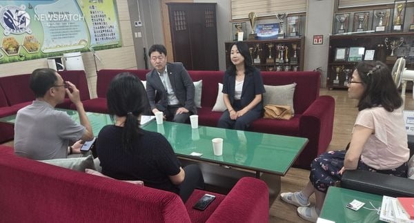 ▲ 방광현의원이 정담회에 참석
