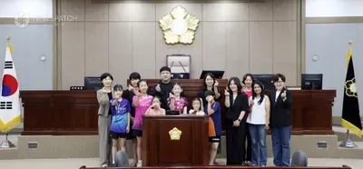 수원특례시의회 문화체육교육위원회 장미영위원장,  청명초 여자탁구부 간담회, 미래 국가대표를 응원하다