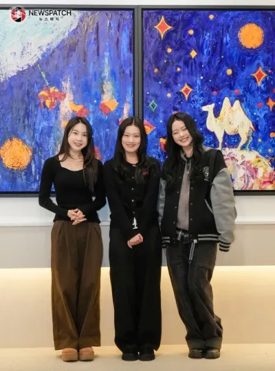 [포토]신인배우 임시안, 이상희, 한지윤 “갤러리 나들이 왔어요.” ~ (윤송아 'Just Before Christmas')